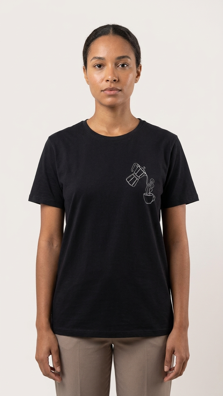 Camiseta Moka Preto