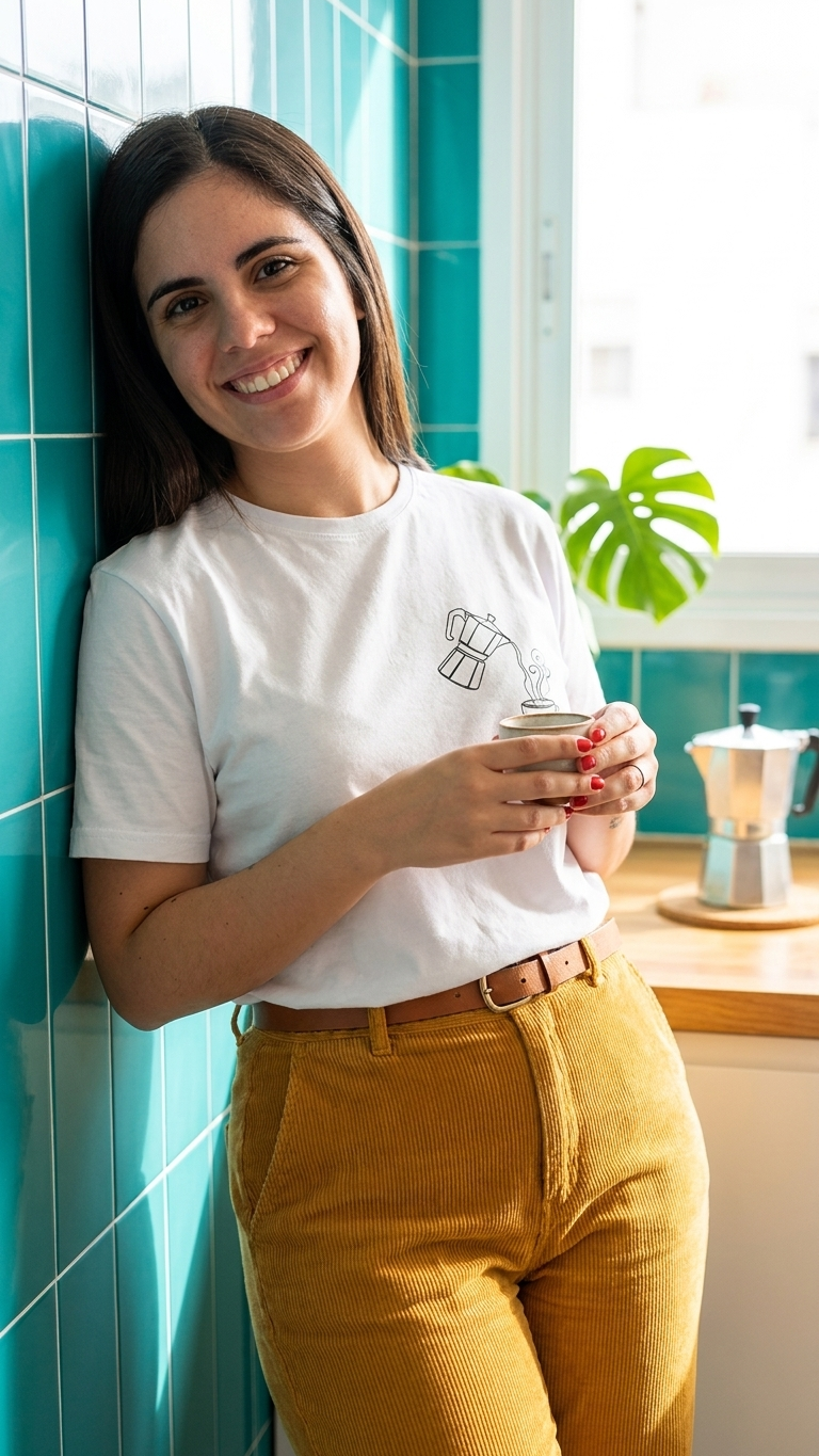 Camiseta Moka Branca