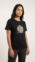 Camiseta Capivara Caffeine e Chill Preto